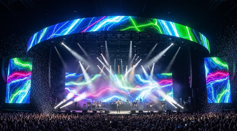 곡선 임대 LED 디스플레이