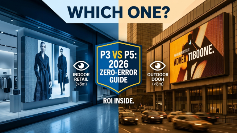 P3와 P5 LED 디스플레이의 차이점은 무엇입니까