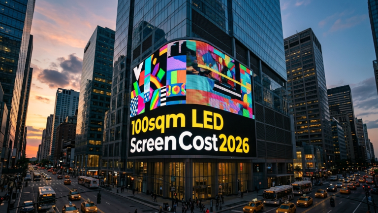 100sqm 옥외 LED 스크린 비용