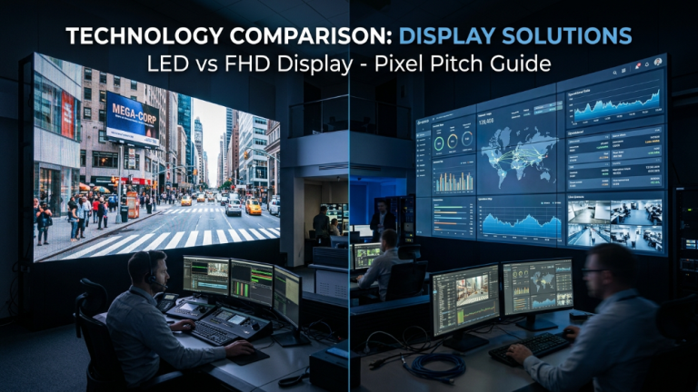 LED 대 FHD 디스플레이
